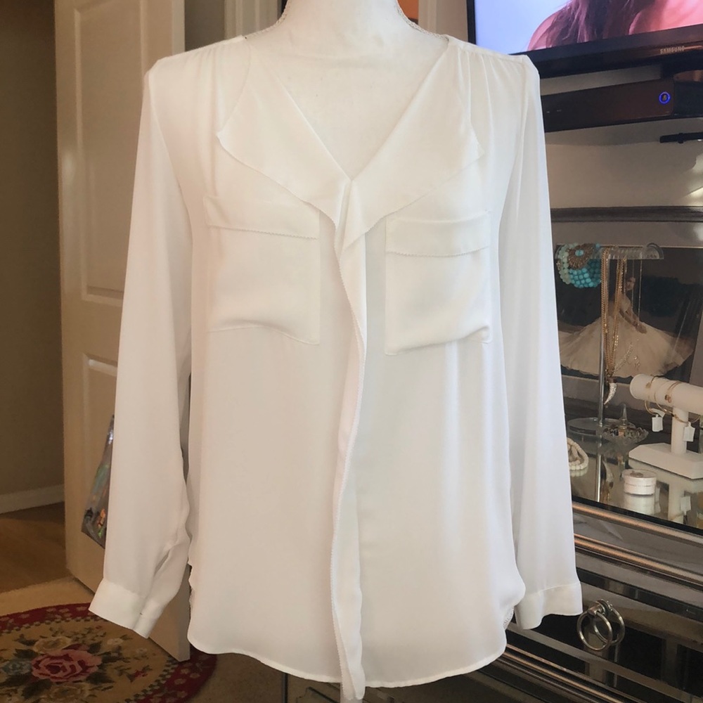 Zara White Blouse